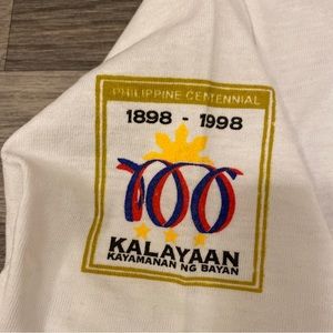 ‘98 VTG Philippine Centennial T-Shirt XL Measurement Good Condition White